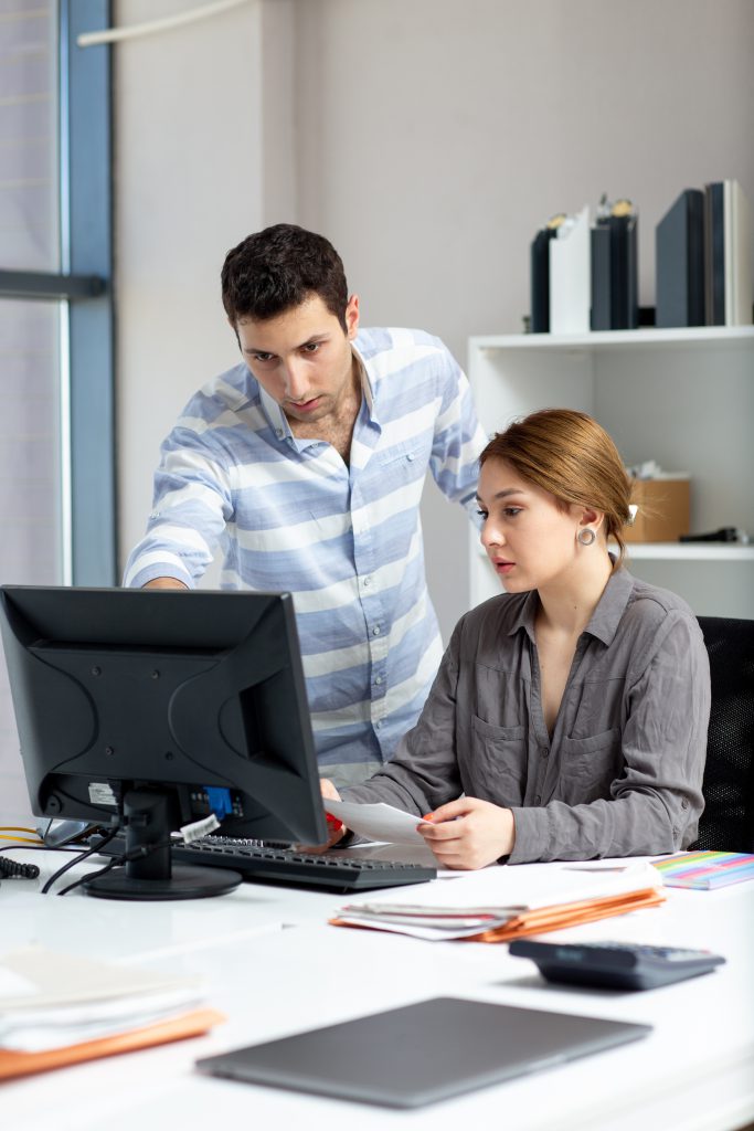 Our highly qualified employees working together on a finance project of our client in The Bookkeeper Plus